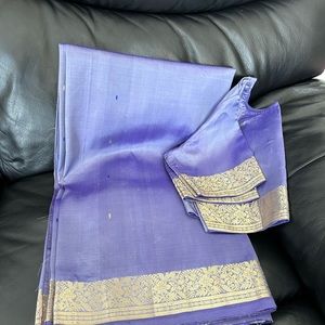 Kanchipuram Soft Silk Saree - Lavender